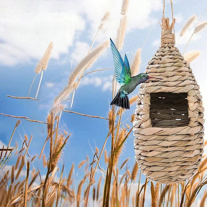Hand-Weaved Decorative Bird House & Nest Shelter