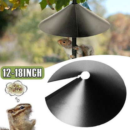 Wrap Around Squirrel Baffle | Durable Plastic Bird Feeder Protection | 12-18 Inch Squirrel Proof Guard for Outdoor Bird
