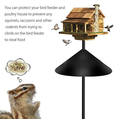 Wrap Around Squirrel Baffle | Durable Plastic Bird Feeder Protection | 12-18 Inch Squirrel Proof Guard for Outdoor Bird
