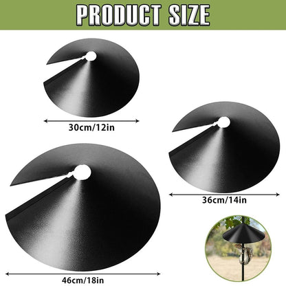 Wrap Around Squirrel Baffle | Durable Plastic Bird Feeder Protection | 12-18 Inch Squirrel Proof Guard for Outdoor Bird
