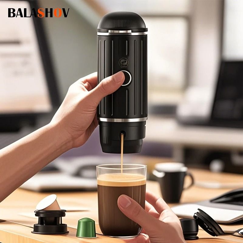 Portable Wireless Heating Espresso Machine – Rechargeable Travel Coffee Maker
