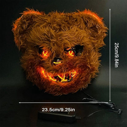 LED Bloody Rabbit Glow Mask – Horror Cosplay Light Up Halloween Mask
