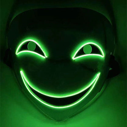 GlowGrin LED Clown Mask – Light Up LED Clown Mask for Halloween, Cosplay & Scary Party Costumes