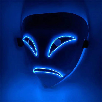 GlowGrin LED Clown Mask – Light Up LED Clown Mask for Halloween, Cosplay & Scary Party Costumes
