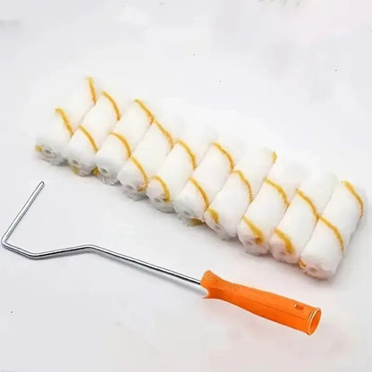 11pcs Paint Roller Kit Small Corner Thumb Roller Core with Polyester Blend Bracket