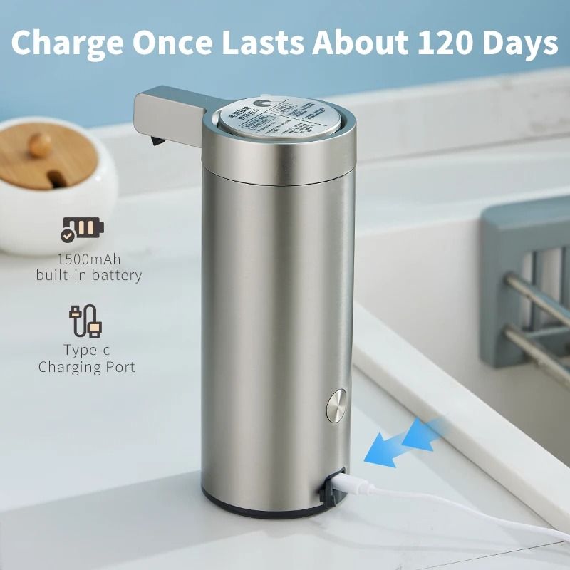 Automatic Touchless Soap Dispenser Stainless Steel Sensor Soap Dispenser