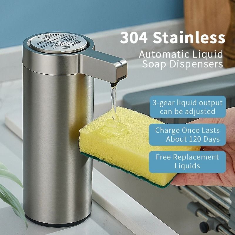 Automatic Touchless Soap Dispenser Stainless Steel Sensor Soap Dispenser
