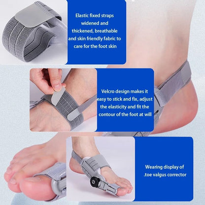 Adjustable Bunion Corrector Brace Rotatable Toe Separator Straightener