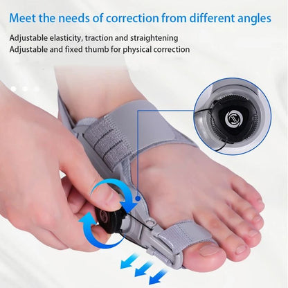 Adjustable Bunion Corrector Brace Rotatable Toe Separator Straightener