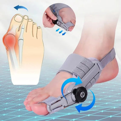 Adjustable Bunion Corrector Brace Rotatable Toe Separator Straightener