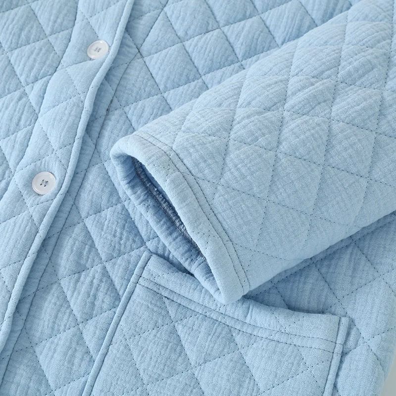 Autumn Winter Warm Cotton Filled Robe