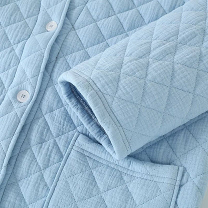 Autumn Winter Warm Cotton Filled Robe