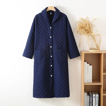 Autumn Winter Warm Cotton Filled Robe