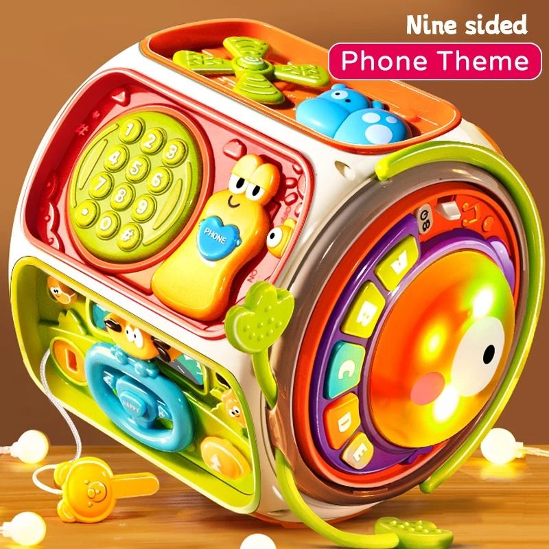 Baby Phone Toy with Music & Lights Interactive Learning Toy for Toddlers
