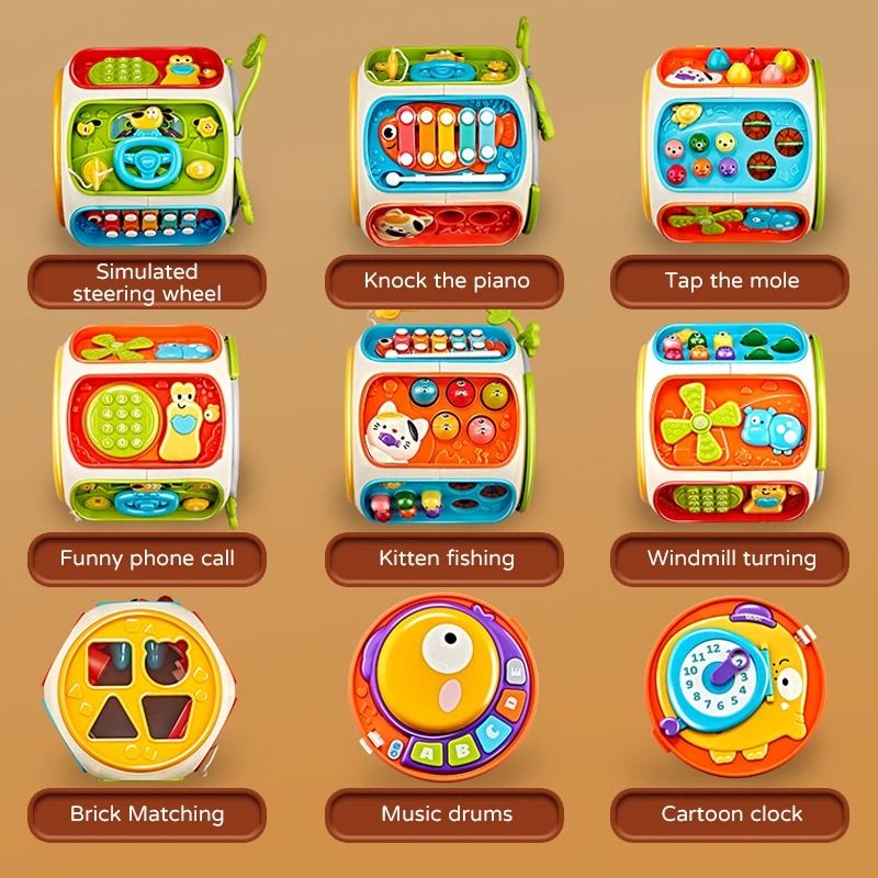 Baby Phone Toy with Music & Lights Interactive Learning Toy for Toddlers