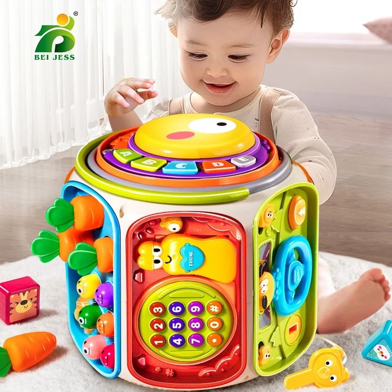 Baby Phone Toy with Music & Lights Interactive Learning Toy for Toddlers