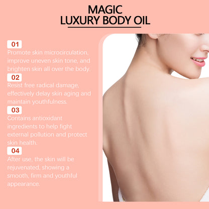 Tightening Body Oil for Firmer Looking Skin, Deep Hydration and Smooth Body Care
