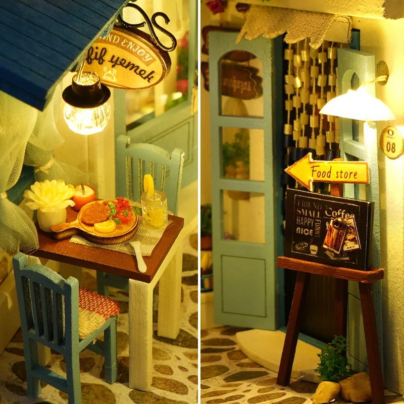 DIY Book Nook Miniature Kit – 3D Bookshelf Insert Model Decor