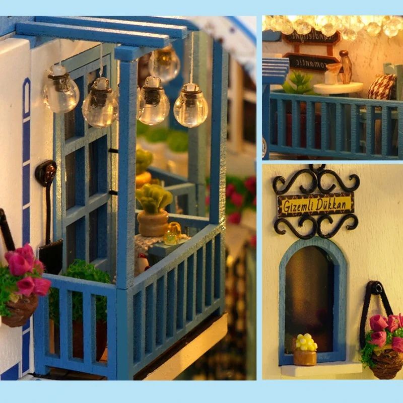DIY Book Nook Miniature Kit – 3D Bookshelf Insert Model Decor