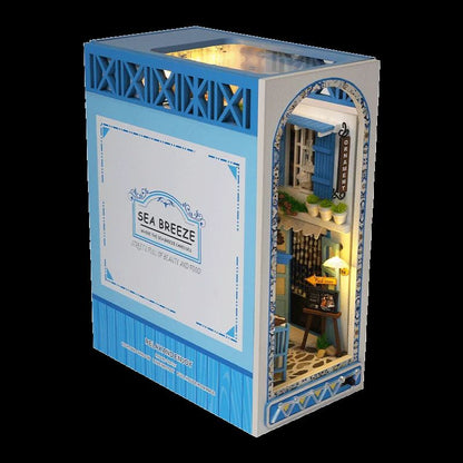 DIY Book Nook Miniature Kit – 3D Bookshelf Insert Model Decor