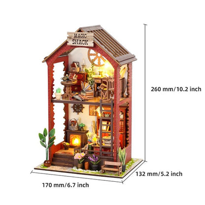 DIY Dollhouse Book Nook Kit – Wooden Puzzle Bookshelf Insert Decor