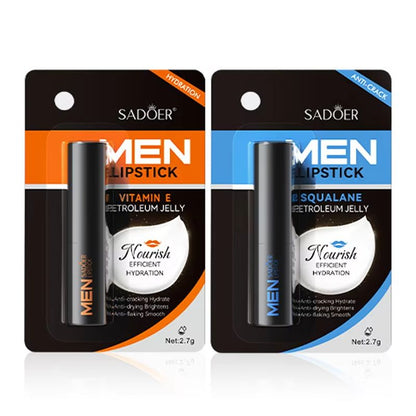 SADOER Men's Lip Balm Hydrating Anti Cracking Lip Balm for Repairing and Nourishing Dry Lips