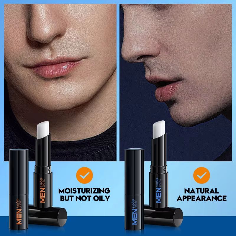 SADOER Men's Lip Balm Hydrating Anti Cracking Lip Balm for Repairing and Nourishing Dry Lips