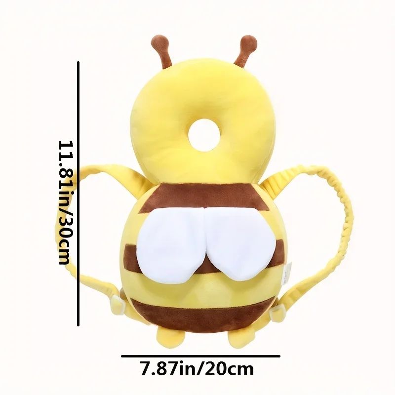 Bee Baby Head Protection Pillow – Breathable Toddler Anti-Fall Safety Cushion Backpack