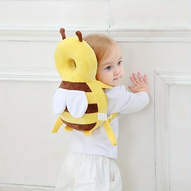 Bee Baby Head Protection Pillow – Breathable Toddler Anti-Fall Safety Cushion Backpack
