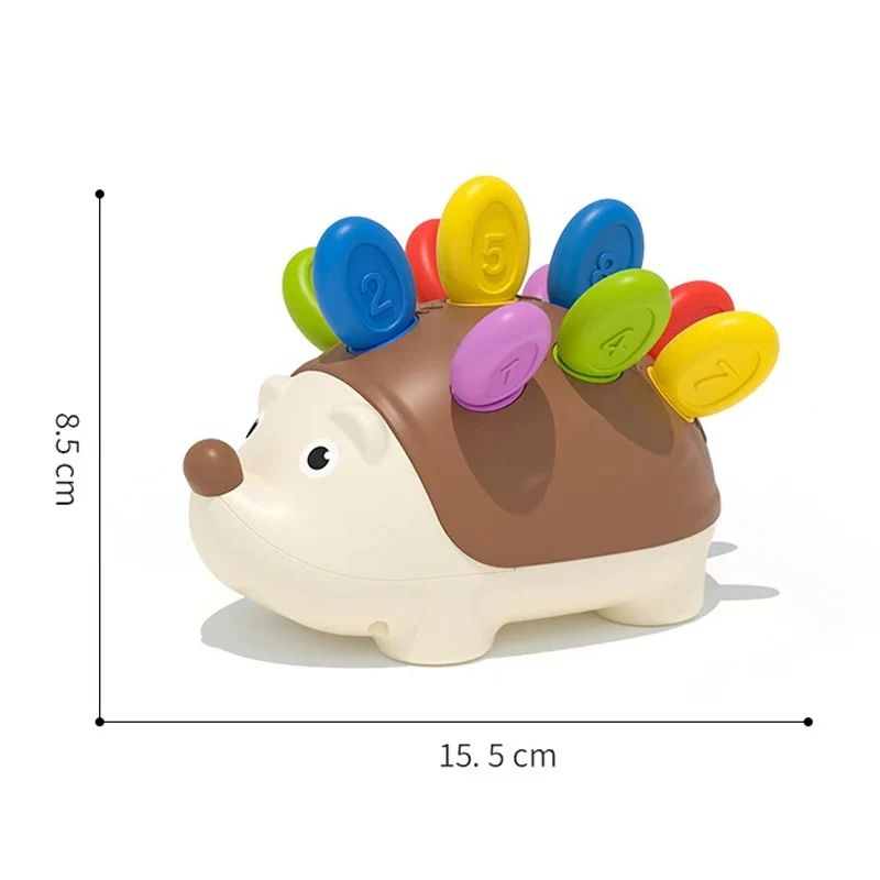 Montessori Sensory Hedgehog Toddler Peg Toy for Fine Motor Skills