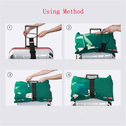 Elastic Adjustable Luggage Strap Travel Security Belt for Suitcase, Baggage, and Carry-On Bags