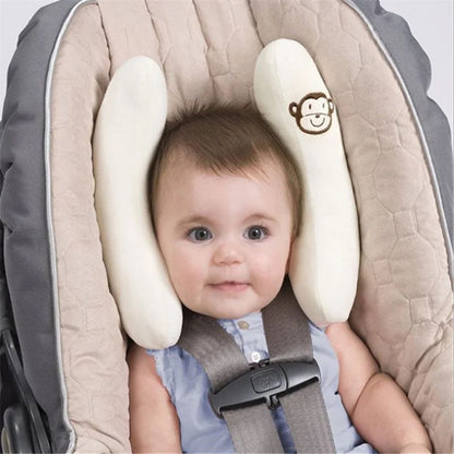 Baby Stroller Neck Support Pillow – Banana Cartoon Infant Car Seat Head Protector Cushion