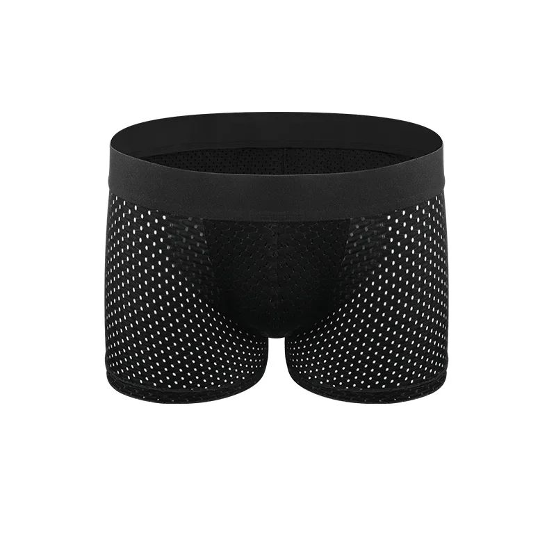 Men's Padded Butt Lifter Boxer Briefs – Removable Hip Enhancer Shapewear Underwear