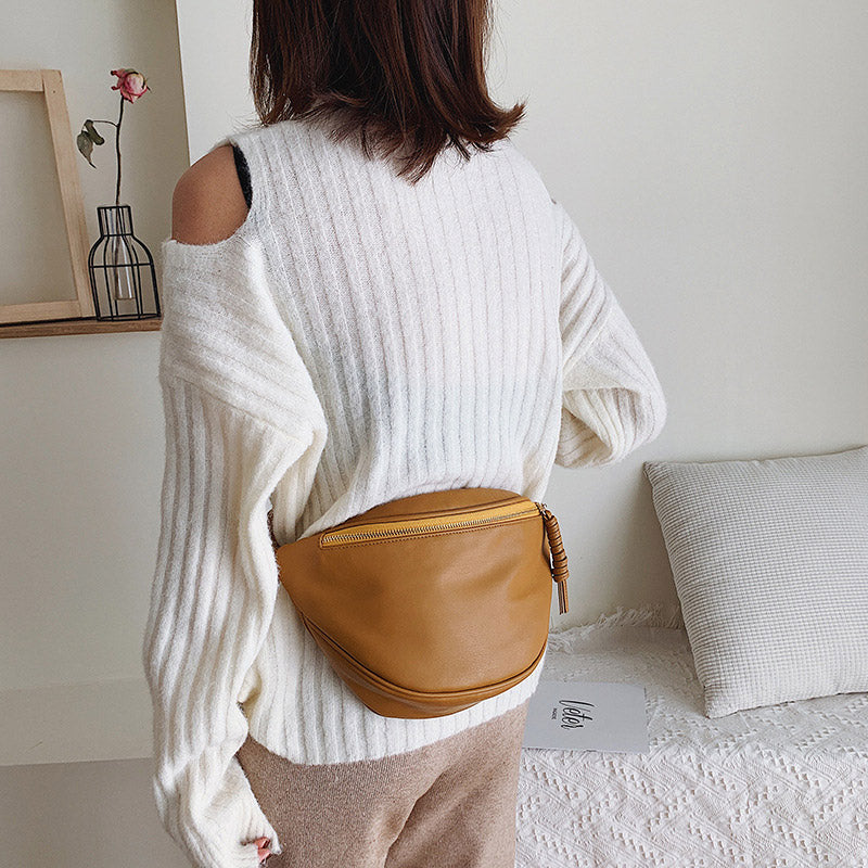 High Quality Leather Fanny Bag for Women Designer Waist & Shoulder Crossbody Bag