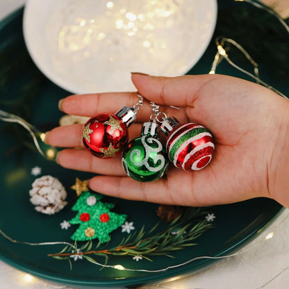 Christmas Snowflake Star Ball Bulb Dangle Earrings