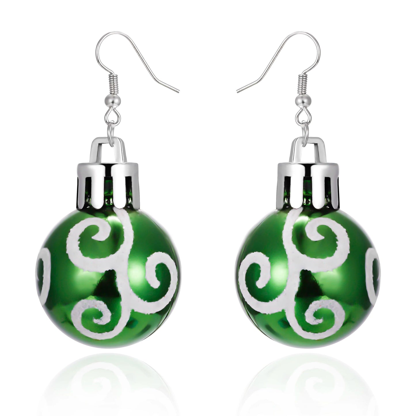 Christmas Snowflake Star Ball Bulb Dangle Earrings