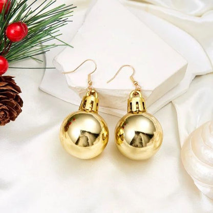 Christmas Snowflake Star Ball Bulb Dangle Earrings