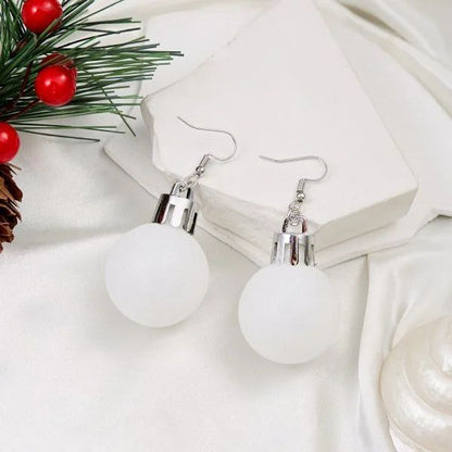 Christmas Snowflake Star Ball Bulb Dangle Earrings