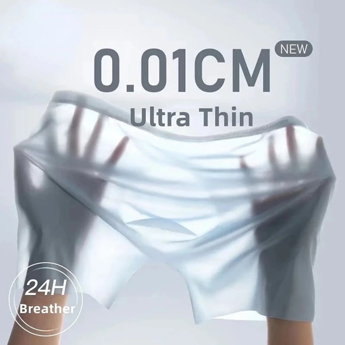 Men's Ice Silk Seamless Boxer Briefs – Breathable Antibacterial Lightweight Underwear