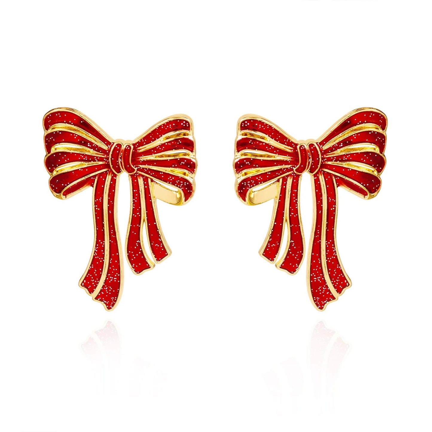 Rhinestone Snowman Christmas Drop Earrings