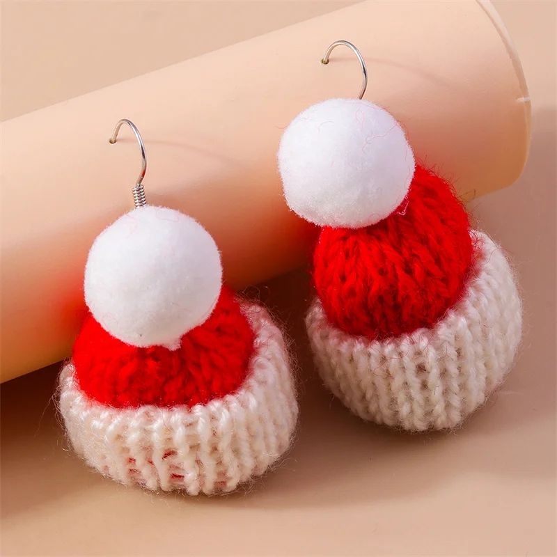 Cute Christmas Tree Star Drop Earrings