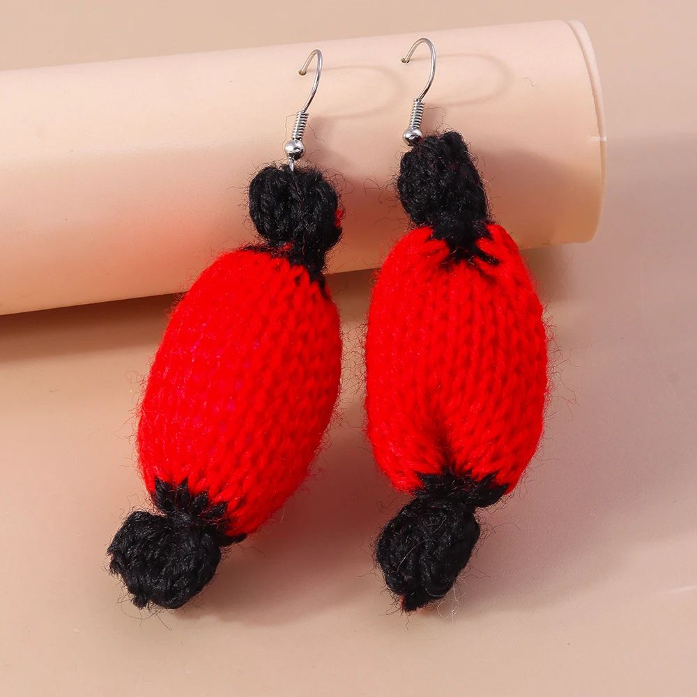 Cute Christmas Tree Star Drop Earrings