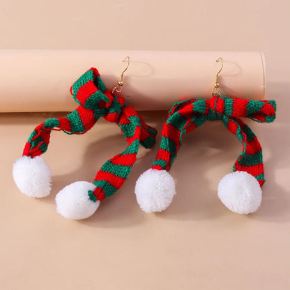 Cute Christmas Tree Star Drop Earrings