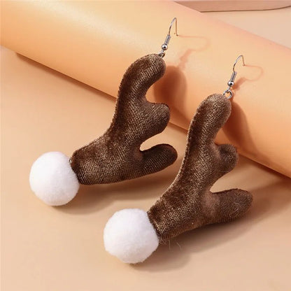 Cute Christmas Tree Star Drop Earrings