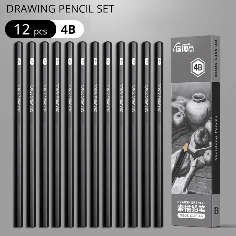 Professional Multi-Grade Graphite & Charcoal Sketching Pencil Set