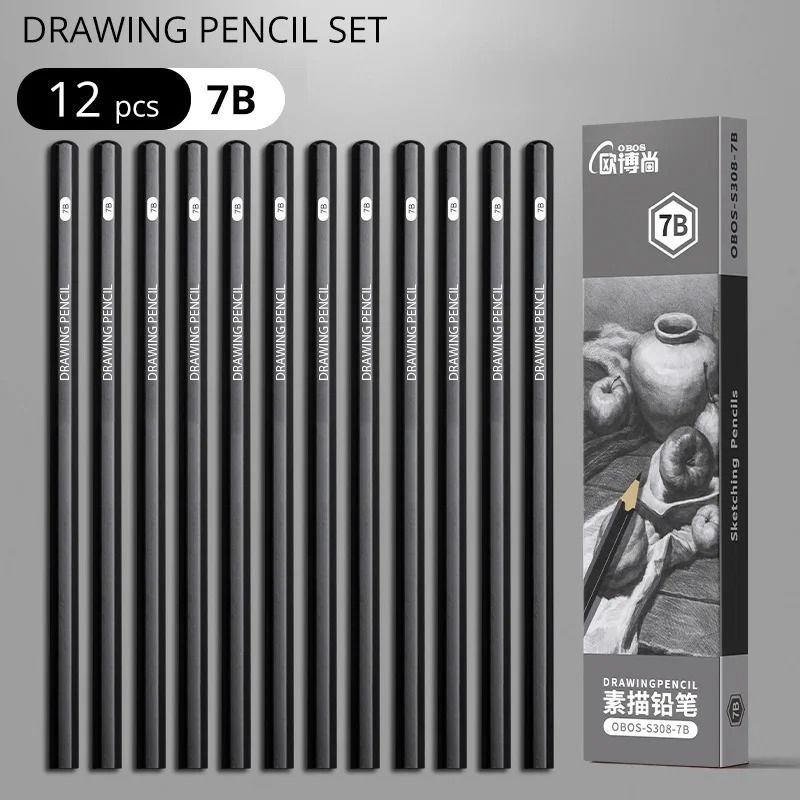 Professional Multi-Grade Graphite & Charcoal Sketching Pencil Set