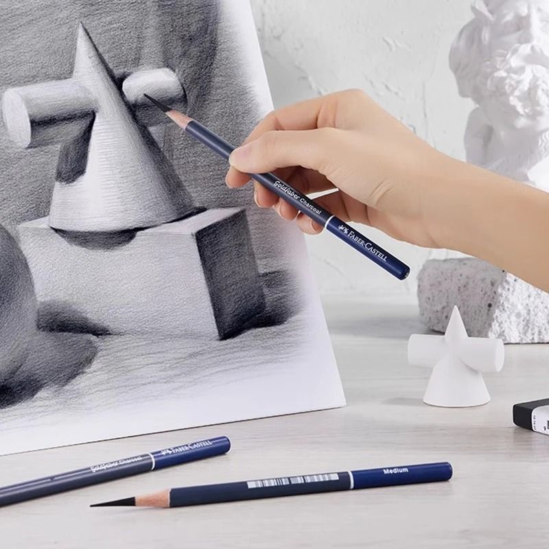 Faber Castell Goldfaber Charcoal Pencils Set for Sketching Shading and Drawing