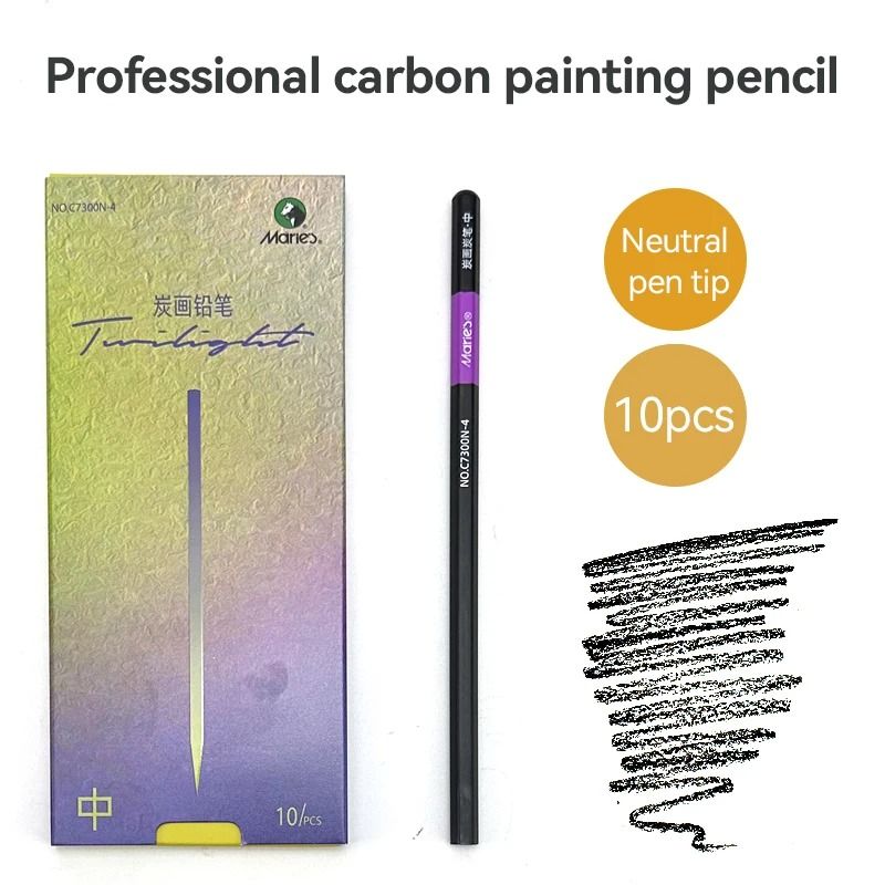 Professional 10-Piece Charcoal & Graphite Sketching Set - Premium Artist Grade