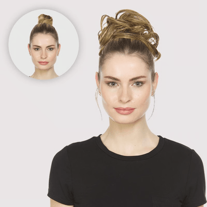 Rose Bun Hair Scrunchie – Quick & Voluminous Messy Bun Maker for All Hair Types