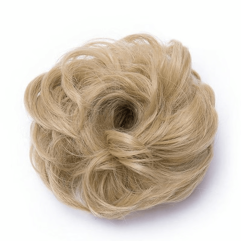 Rose Bun Hair Scrunchie for Effortless Messy Buns & Volume Boost, Instant Styling